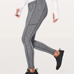 Lululemon Marled Gray Speed Up Tight Full-On Luxtreme 28" Size 6